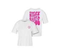 T-Shirt MISS TEE "Miss Tee Damen Everything's Nice Tee", Damen, Gr. XXL, weiß, 100% Baumwolle, unifarben, normal, Rundhals, Shirts T-Shirt (99251142-XXL) weiß
