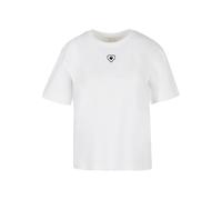 Miss Tee Damen Good Vibes Only Heart Tee White, XS