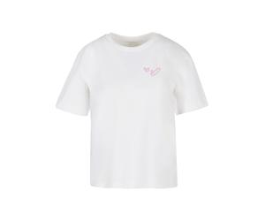 T-Shirt MISS TEE "Miss Tee Embrace Every Moment Tee", Damen, Gr. M, weiß, 100% Baumwolle, bedruckt, oversize, Rundhals, Shirts T-Shirt (40684361-M) weiß