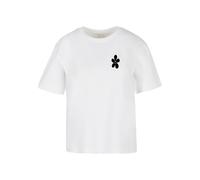 T-Shirt MISS TEE "Miss Tee Good Karma Happy Flower Tee", Damen, Gr. 4XL, weiß, 100% Baumwolle, bedruckt, normal, Rundhals, Shirts T-Shirt (88126623-4XL) weiß