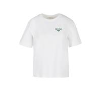 T-Shirt MISS TEE "Miss Tee Grow Your Dreams And Plants Tee", Damen, Gr. M, weiß, 100% Baumwolle, bedruckt, oversize, Rundhals, Shirts T-Shirt (40377961-M) weiß