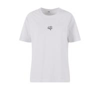 Miss Tee Damen T-Shirt Lotus Emb MST283 White-M