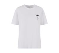 Miss Tee Damen T-Shirt Mst282-love In The Air Emb Weiß Größe M