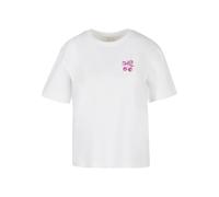 Miss Tee Damen T-Shirt Lucky Girl Syndrome MST313 White-XL