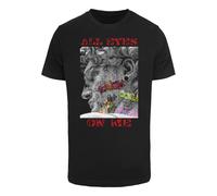 T-Shirt MISTERTEE "MisterTee All Eyes Face Statue Tee", Jungen, Gr. M, schwarz, 100% Baumwolle, bedruckt, normal, Rundhals, Shirts T-Shirt (11707334-M) schwarz