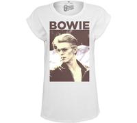 Mister Tee Frauen T-Shirt David Bowie in weiß L weiß