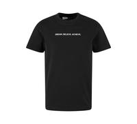 T-Shirt MISTERTEE "MisterTee Dream. Believe. Achieve. EMB Tee", Mädchen, Gr. 158/164, schwarz, 100% Baumwolle, bedruckt, relaxed fit, Rundhals, Shirts T-Shirt (98581159-158) schwarz