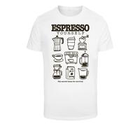 Mister Tee T-Shirt Espresso Yourself Coffee MT3939 White-L