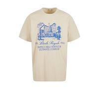 T-Shirt MISTERTEE "MisterTee Etoile Royale Oversize Tee", Damen, Gr. M, sand, 100% Baumwolle, bedruckt, oversize, Rundhals, Shirts T-Shirt (44814065-M) sand