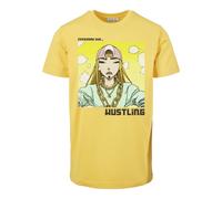 T-Shirt MISTERTEE "MisterTee Everyday She Hustling Tee", Jungen, Gr. XL, gelb (taxigelb), 100% Baumwolle, unifarben, normal, Rundhals, Shirts T-Shirt (81788440-XL) taxigelb