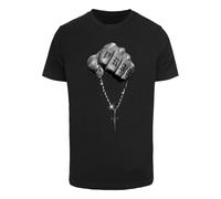 Mister Tee Faith Meets Strength Tee MT3769 Black-XS