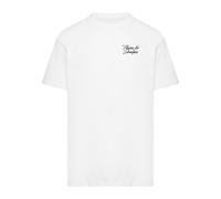 T-Shirt MISTERTEE "MisterTee Flowers For Strangers Heavy Oversize Tee", Damen, Gr. S, weiß, 100% Baumwolle, bedruckt, oversize, Rundhals, Shirts T-Shirt (54668203-S) weiß