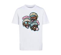 T-Shirt MISTERTEE "MisterTee Forever Crew Luv Tee", Jungen, Gr. 146/152, weiß, 100% Baumwolle, bedruckt, relaxed fit, Rundhals, Shirts T-Shirt (13321038-146) weiß