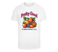 T-Shirt MISTERTEE "MisterTee Fruity Good Tee", Damen, Gr. M, weiß, 100% Baumwolle, bedruckt, normal, Rundhals, Shirts T-Shirt (82859941-M) weiß