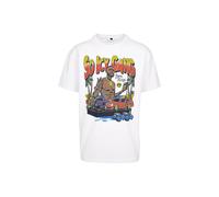 T-Shirt MISTERTEE "MisterTee Gucci Mane So Icy Oversize Tee", Damen, Gr. XL, weiß, 100% Baumwolle, bedruckt, oversize, Rundhals, Shirts T-Shirt (86877335-XL) weiß