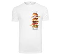Mister Tee Herren T-Shirt A Burger Tee, T-Shirt mit Fotoprint für Männer, Graphic T-Shirt, Streetwear