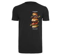 T-Shirt MISTERTEE "MisterTee Herren A Burger Tee", Jungen, Gr. XS, schwarz, 100% Baumwolle, unifarben, normal, Rundhals, Shirts T-Shirt (13617721-XS) schwarz