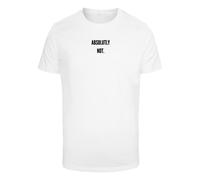 T-Shirt MISTERTEE "MisterTee Herren Absolutely Not Tee", Jungen, Gr. S, weiß, 100% Baumwolle, unifarben, normal, Rundhals, Shirts T-Shirt (45726516-S) weiß