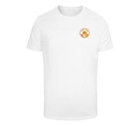 T-Shirt MISTERTEE "MisterTee Herren Beach Paradise Tee", Herren, Gr. S, weiß, 100% Baumwolle, bedruckt, casual, normal, Rundhals, Kurzarm, Shirts (94433957-S) weiß