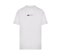 T-Shirt MISTERTEE "MisterTee Herren Become the Change Butterfly 2.0 Tee", Herren, Gr. S, weiß, 100% Baumwolle, bedruckt, normal, Rundhals, Shirts T-Shirt (33131316-S) weiß