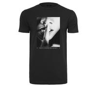 T-Shirt MISTERTEE "MisterTee Herren Better than Bullsh*t Tee", Jungen, Gr. S, schwarz, 100% Baumwolle, bedruckt, loose fit, Rundhals, Shirts T-Shirt (81303916-S) schwarz