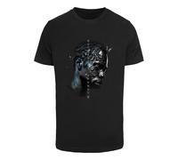 T-Shirt MISTERTEE "MisterTee Herren Butterfly Effect Tee", Damen, Gr. XXL, schwarz, 100% Baumwolle, bedruckt, normal, Rundhals, Shirts T-Shirt (34322729-XXL) schwarz