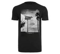 T-Shirt MISTERTEE "MisterTee Herren California Love Tee", Herren, Gr. S, schwarz, 100% Baumwolle, bedruckt, normal, Rundhals, Shirts T-Shirt (55784913-S)