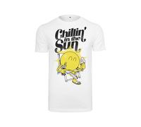T-Shirt MISTERTEE "MisterTee Herren Chillin' the Sun Tee", Jungen, Gr. L, weiß, 100% Baumwolle, unifarben, normal, Rundhals, Shirts T-Shirt (63297545-L) weiß