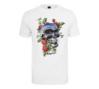 Mister Tee T-Shirt Chrome Skull Tee Herren Weiß Größe S