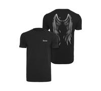 T-Shirt MISTERTEE "MisterTee Herren Deamon Tee", Damen, Gr. M, schwarz, 100% Baumwolle, unifarben, normal, Rundhals, Shirts T-Shirt (17927464-M) schwarz