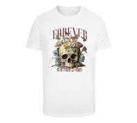 T-Shirt MISTERTEE "MisterTee Herren Forever And Ever Tee", Damen, Gr. M, weiß, 100% Baumwolle, bedruckt, normal, Rundhals, Shirts T-Shirt (50233528-M) weiß