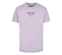 T-Shirt MISTERTEE "MisterTee Herren Give Yourself Time Tee", Damen, Gr. 5XL, lila, 100% Baumwolle, bedruckt, normal, Rundhals, Shirts T-Shirt (85616123-5XL) lila