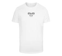 T-Shirt MISTERTEE "MisterTee Herren Give Yourself Time Tee", Jungen, Gr. S, weiß, 100% Baumwolle, bedruckt, normal, Rundhals, Shirts T-Shirt (39676533-S) weiß