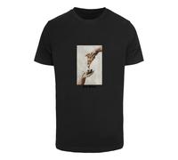 T-Shirt MISTERTEE "MisterTee Herren God Given Pizza Tee", Jungen, Gr. XS, schwarz, 100% Baumwolle, unifarben, normal, Rundhals, Shirts T-Shirt (29194831-XS) schwarz