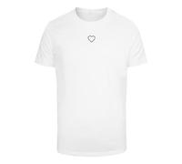 T-Shirt MISTERTEE "MisterTee Herren Good Vibes Only Tee", Damen, Gr. 3XL, weiß, 100% Baumwolle, bedruckt, normal, Rundhals, Shirts T-Shirt (84134600-XXXL) weiß