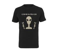 Mister Tee T-Shirt I Come In Peace Tee Black-XS