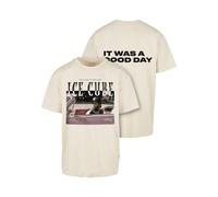 T-Shirt MISTERTEE "MisterTee Herren Ice Cube It's a good day Oversize Tee", Damen, Gr. XXL, sand, 100% Baumwolle, bedruckt, oversize, Rundhals, Shirts T-Shirt (73856561-XXL)