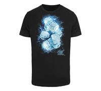 T-Shirt MISTERTEE "MisterTee Herren Ice Rings Tee", Herren, Gr. S, schwarz, 100% Baumwolle, unifarben, normal, Rundhals, Shirts T-Shirt (99399167-S)