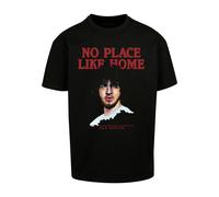 T-Shirt MISTERTEE "MisterTee Herren Jack Harlow no place like Home Tee", Damen, Gr. L, schwarz, 100% Baumwolle, bedruckt, oversize, Rundhals, Shirts T-Shirt (62882415-L) schwarz