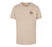 T-Shirt MISTERTEE "MisterTee Herren LA City Print Tee", Damen, Gr. 3XL, sand, 100% Baumwolle, bedruckt, normal, Rundhals, Shirts T-Shirt (94062309-XXXL) sand