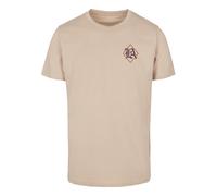T-Shirt MISTERTEE "MisterTee Herren LA City Print Tee", Damen, Gr. XS, sand, 100% Baumwolle, bedruckt, normal, Rundhals, Shirts T-Shirt (94062309-XS) sand