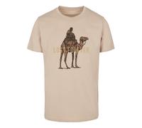 T-Shirt MISTERTEE "MisterTee Herren Lost Forever Tee", Herren, Gr. XXL, beige (sand), 100% Baumwolle, bedruckt, normal, Rundhals, Shirts T-Shirt (66180502-XXL) sand