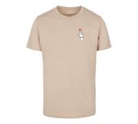 T-Shirt MISTERTEE "MisterTee Herren Love Sign Tee 2.0", Herren, Gr. XS, beige (sand), 100% Baumwolle, unifarben, normal, Rundhals, Shirts T-Shirt (15378159-XS) sand