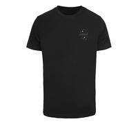 T-Shirt MISTERTEE "MisterTee Herren Man On The Moon Tee", Damen, Gr. 3XL, schwarz, 100% Baumwolle, bedruckt, normal, Rundhals, Shirts T-Shirt (27900108-XXXL) schwarz