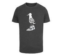 Mister Tee Herren T-Shirt Seagull Sneakers Tee mit Aufdruck Charcoal Größe S