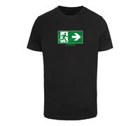 T-Shirt MISTERTEE "MisterTee Herren Skate Exit Tee", Jungen, Gr. XS, schwarz, 100% Baumwolle, bedruckt, normal, Rundhals, Shirts T-Shirt (13976012-XS) schwarz