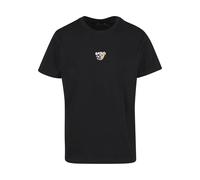 T-Shirt MISTERTEE "MisterTee Herren Skull Bear Tee", Jungen, Gr. XS, schwarz, 100% Baumwolle, unifarben, normal, Rundhals, Shirts T-Shirt (43737565-XS) schwarz