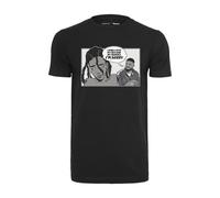 T-Shirt MISTERTEE "MisterTee Herren Sorry Tee", Jungen, Gr. XXL, schwarz, 100% Baumwolle, bedruckt, normal, Rundhals, Shirts T-Shirt (54031647-XXL) schwarz