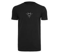 T-Shirt MISTERTEE "MisterTee Herren Spike Heart EMB Tee", Herren, Gr. M, schwarz, 100% Baumwolle, normal, Rundhals, Shirts T-Shirt (98336963-M)