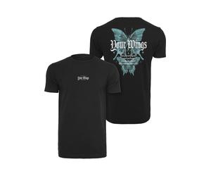 T-Shirt MISTERTEE "MisterTee Herren Spread Your Wings And Fly Tee", Herren, Gr. 3XL, schwarz, 100% Baumwolle, unifarben, normal, Rundhals, Shirts T-Shirt (45880117-XXXL) schwarz